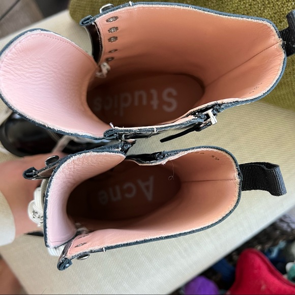 Acne Studios Lace Up Combat Boots - NEW with box - Picture 3 of 7